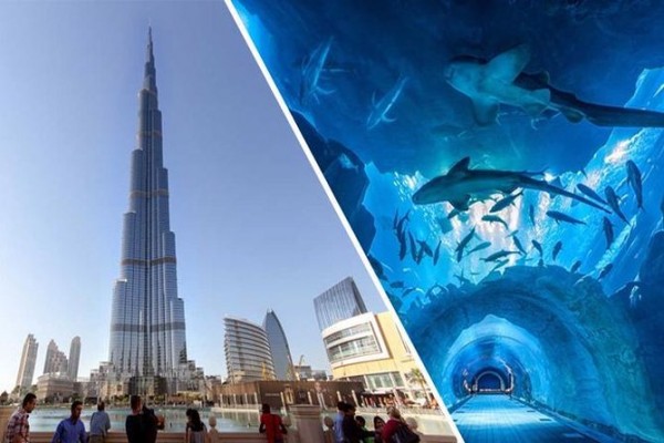 Burj Khalifa Tour - Burj Khalifa and Aquarium Tickets ( Non- Prime hrs. )